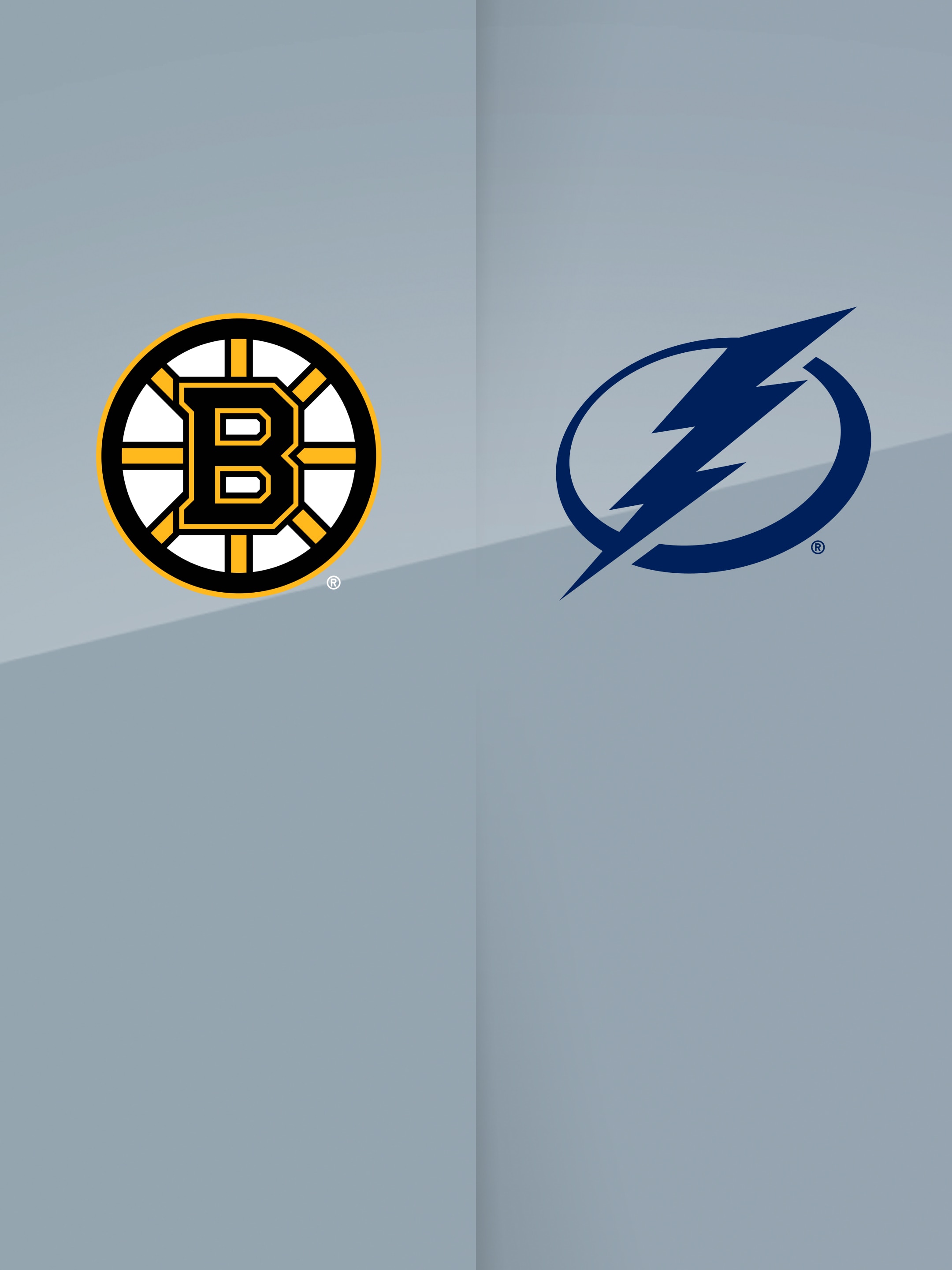 das Logo der Boston Bruins und Tampa Bay Lightning